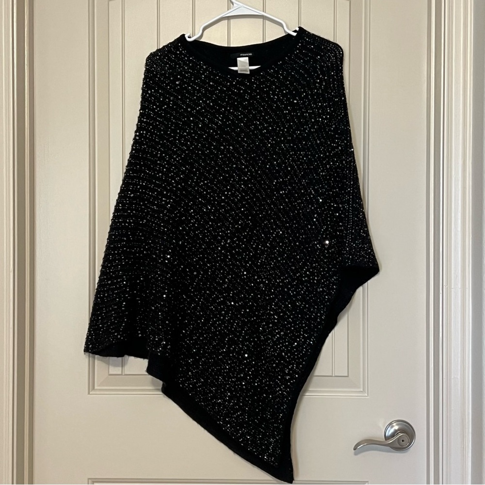 Sparkly Poncho Sweater